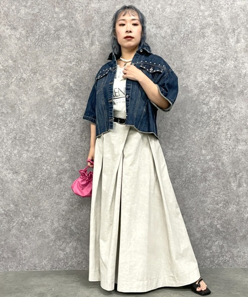 GEVS.（ジェイヴィス）の「ロゴプリントテレコキャミソール＜大きいサイズ有＞GEVS.（キャミソール・レディース・オートミール/杢グレー・LL/3L/4L/5L/M/L）」の7枚目の写真