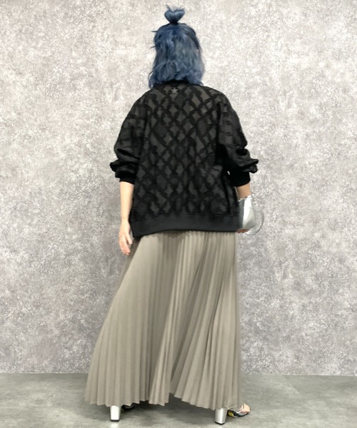 GEVS.（ジェイヴィス）の「ロゴプリントテレコキャミソール＜大きいサイズ有＞GEVS.（キャミソール・レディース・オートミール/杢グレー・LL/3L/4L/5L/M/L）」の11枚目の写真