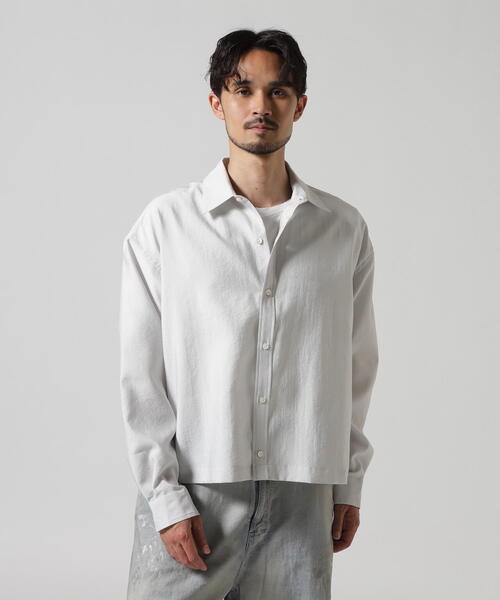 Toironier(トワロニエ)の「Toironier/トワロニエ/Dyed Ventilation SH(Tシャツ/カットソー・メンズ・ホワイト/シルバー・F)」の12枚目の写真