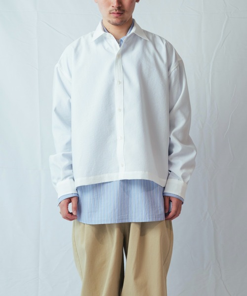 Toironier(トワロニエ)の「Toironier/トワロニエ/Dyed Ventilation SH(Tシャツ/カットソー・メンズ・ホワイト/シルバー・F)」の2枚目の写真