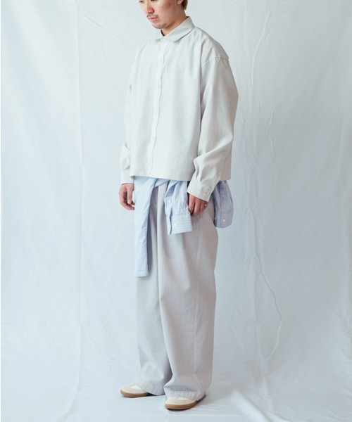 Toironier(トワロニエ)の「Toironier/トワロニエ/Dyed Ventilation SH(Tシャツ/カットソー・メンズ・ホワイト/シルバー・F)」の22枚目の写真