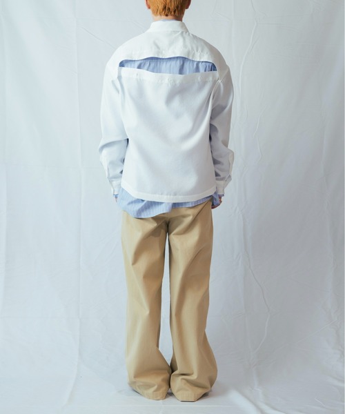 Toironier(トワロニエ)の「Toironier/トワロニエ/Dyed Ventilation SH(Tシャツ/カットソー・メンズ・ホワイト/シルバー・F)」の21枚目の写真