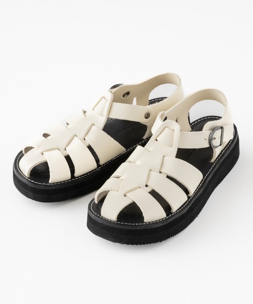 Organic handloom(オーガニックハンドルーム)の「Organic handloom / “GURKHA PLATFORM” サンダル(サンダル・レディース・シルバー/ブラック/ホワイト・25/24/23)」の4枚目の写真