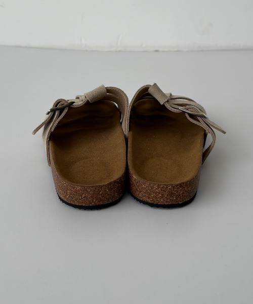 CANAL JEAN（キャナルジーン）の「El mar　スエードグルカスリッポンサンダル（サンダル・レディース・ブラウン/ベージュ・24.5/24/23.5）」の10枚目の写真