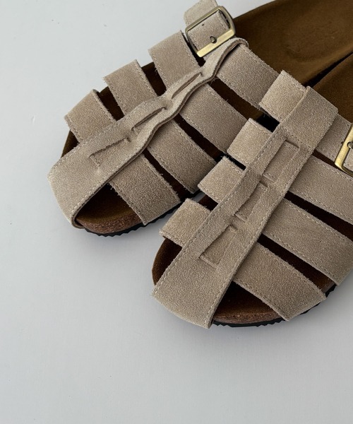 CANAL JEAN（キャナルジーン）の「El mar　スエードグルカスリッポンサンダル（サンダル・レディース・ブラウン/ベージュ・24.5/24/23.5）」の11枚目の写真