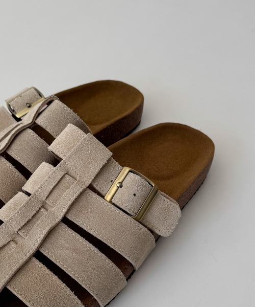 CANAL JEAN（キャナルジーン）の「El mar　スエードグルカスリッポンサンダル（サンダル・レディース・ブラウン/ベージュ・24.5/24/23.5）」の12枚目の写真