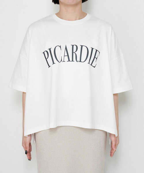 Jena espace merveilleux（ジェナ　エスパスメルヴェイユ）の「ロゴ入りシルケットカットソー（Tシャツ/カットソー・レディース・グレー/ブラック/オフホワイト・FREE）」の11枚目の写真