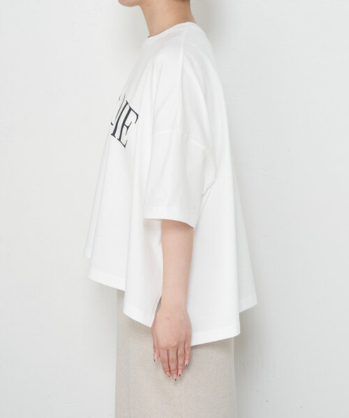 Jena espace merveilleux（ジェナ　エスパスメルヴェイユ）の「ロゴ入りシルケットカットソー（Tシャツ/カットソー・レディース・グレー/ブラック/オフホワイト・FREE）」の12枚目の写真