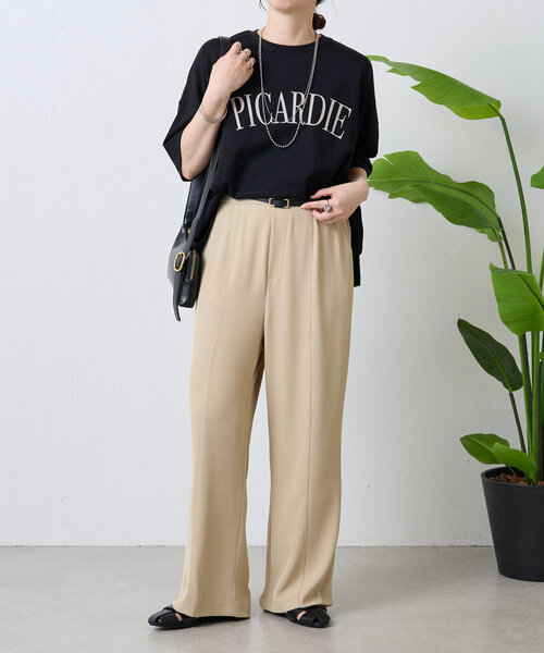 Jena espace merveilleux（ジェナ　エスパスメルヴェイユ）の「ロゴ入りシルケットカットソー（Tシャツ/カットソー・レディース・グレー/ブラック/オフホワイト・FREE）」の18枚目の写真