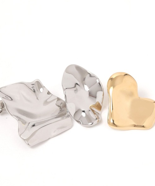 LEPSIM（レプシィム）の「ステンレスボリュームピアス　328057（ピアス（両耳用）・レディース・ゴールド/シルバー/シルバー系その他・ONE SIZE）」の8枚目の写真