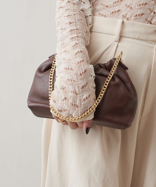 Lui's（ルイス）の「MILLELA FIRENZE チェーンショルダーバッグ（ショルダーバッグ・レディース・ブラウン/ブラック/ホワイト系その他・FREE）」の16枚目の写真
