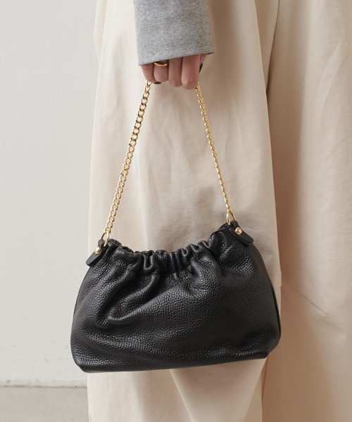 Lui's（ルイス）の「MILLELA FIRENZE チェーンショルダーバッグ（ショルダーバッグ・レディース・ブラウン/ブラック/ホワイト系その他・FREE）」の6枚目の写真