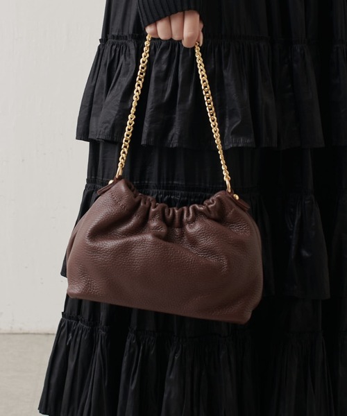 Lui's（ルイス）の「MILLELA FIRENZE チェーンショルダーバッグ（ショルダーバッグ・レディース・ブラウン/ブラック/ホワイト系その他・FREE）」の7枚目の写真