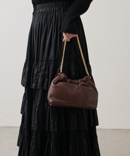 Lui's（ルイス）の「MILLELA FIRENZE チェーンショルダーバッグ（ショルダーバッグ・レディース・ブラウン/ブラック/ホワイト系その他・FREE）」の8枚目の写真