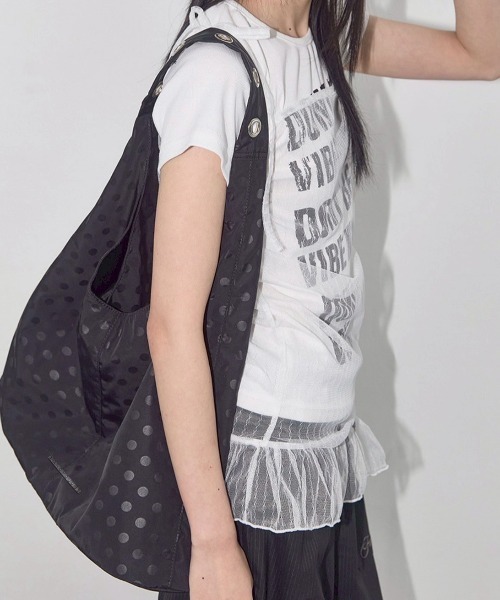 【FANCY CLUB】DOT EYELET SHOULDER BAGドット ショルダーバッグ FANCY CLUB】DOT EYELET SHOULDER BAG（ショルダーバッグ