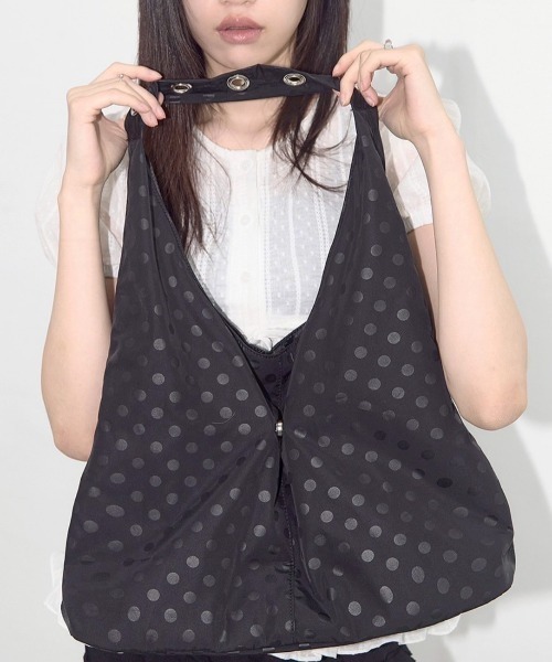 【NASTY FANCY CLUB】DOT EYELET SHOULDER BAG ●送料・関税込● FANCY CLUB】DOT EYELET SHOULDER BAG（ショルダーバッグ