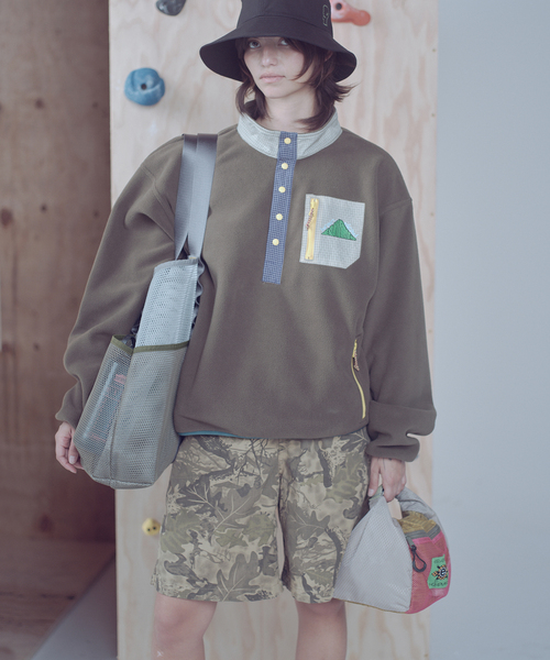 BRAIN DEAD(ブレインデット)の「BRAIN DEAD / ブレインデッド TWILL CLIMBER SHORT(その他パンツ・メンズ・イエロー系その他/カーキ・SMALL/MEDIUM)」の1枚目の写真