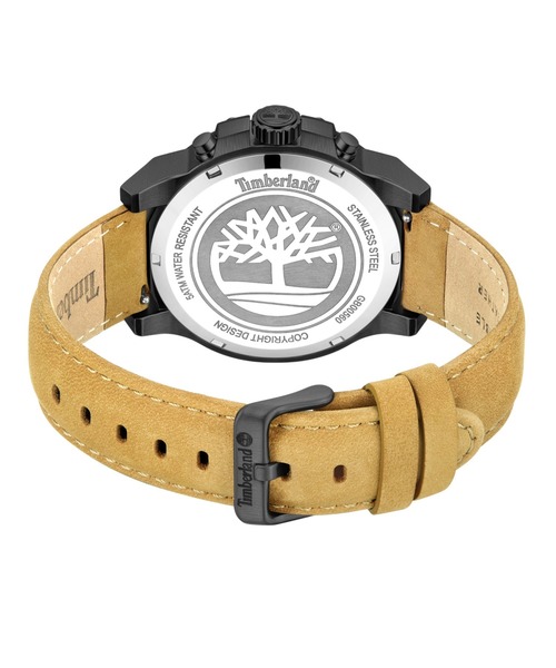 Timberland(ティンバーランド)の「「Timberland/ティンバーランド」 ファストストライク ブラック ダイヤル タン ベター レザー(アナログ腕時計・メンズ・ベージュ×ブラック・FREE)」の4枚目の写真