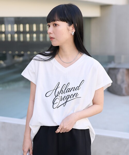 セール】Vネック ロゴTシャツ（Tシャツ/カットソー）｜FREAK'S