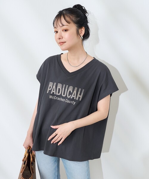 セール】Vネック ロゴTシャツ（Tシャツ/カットソー）｜FREAK'S