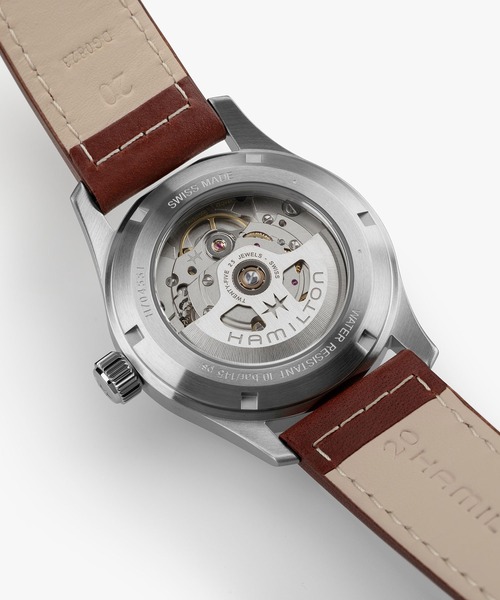 HAMILTON（ハミルトン）の「HAMILTON [ハミルトン] 腕時計 Khaki Field （カーキ フィールド）  オート 自動巻き 38MM グリーン×ブラウン（アナログ腕時計・メンズ・グリーン・FREE）」の7枚目の写真