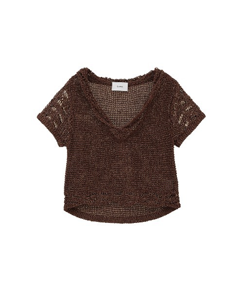 ニット セーター CLANE/クラネ/  CROPPED CROCHET KNIT TOPS レディース メンズ CLANE ニット セーター CLANE/クラネ/ CROPPED CROCHET KNIT
