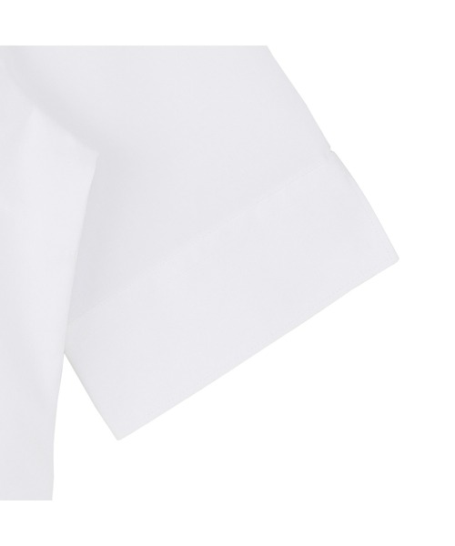 TOKYO SHIRTS(トウキョウシャツ)の「【透け防止】 形態安定ノーアイロン ワイド 5分袖ビジネスワイシャツ(ビジネスシャツ・レディース・ホワイト・S/M/L/LL/XL)」の3枚目の写真