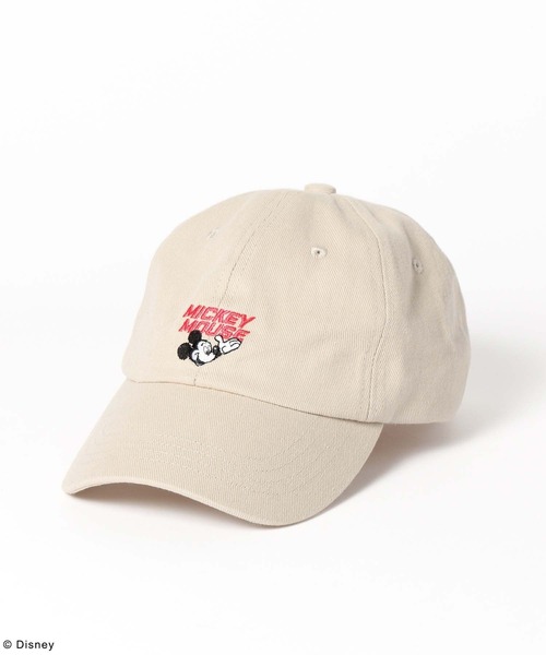 GLOBAL WORK（グローバルワーク）の「MICKEY/刺繍CAP/492642（キャップ・レディース・アイボリー/ブラック/ブラック系その他/ベージュ・ONESIZE）」の14枚目の写真