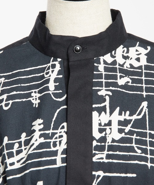 gomme（ゴム）の「モーツァルトスコアＰ　ギャザーブラウス（シャツ/ブラウス・レディース・ブラック/ホワイト・MEDIUM）」の14枚目の写真