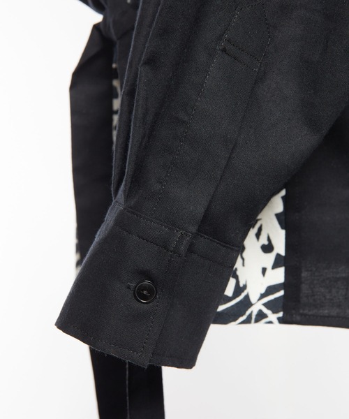 gomme（ゴム）の「モーツァルトスコアＰ　ギャザーブラウス（シャツ/ブラウス・レディース・ブラック/ホワイト・MEDIUM）」の19枚目の写真