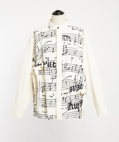 gomme（ゴム）の「モーツァルトスコアＰ　ギャザーブラウス（シャツ/ブラウス・レディース・ブラック/ホワイト・MEDIUM）」の21枚目の写真