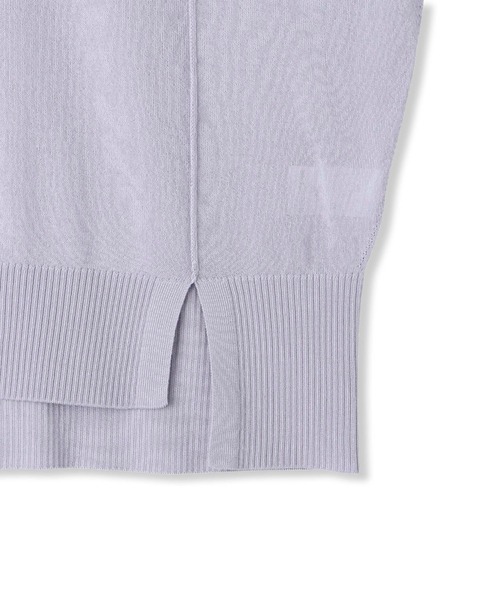 LAUTREAMONT（ロートレアモン）の「【WEB限定】リネンライクシアーニット≪手洗い可能≫（ニット/セーター・レディース・グリーン/ブルー/ピンク/イエロー/ネイビー/ブラウン/ブラック/パープル/ベージュ/ホワイト・9号）」の14枚目の写真