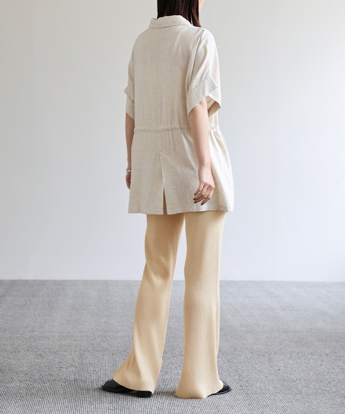 select MOCA Et(セレクトモカエト)の「【Et】Rib-Knit Slit Pants(その他パンツ・レディース・ブラック/ベージュ・FREE)」の21枚目の写真