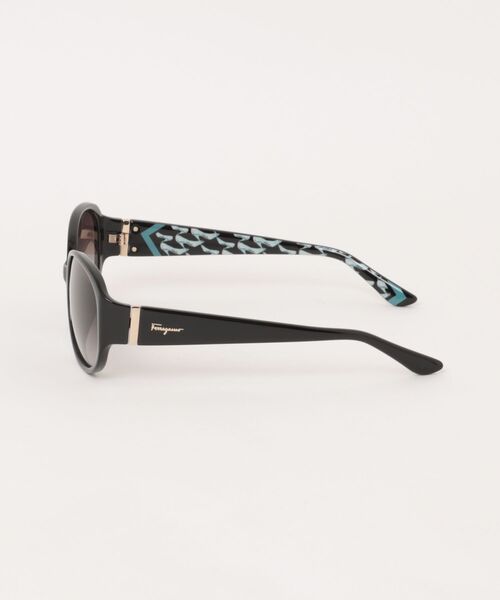 FERRAGAMO（フェラガモ）の「【FERRAGAMO/フェラガモ】オーバル サングラス SF683SA 001（サングラス・レディース・ブラック・FREE）」の4枚目の写真