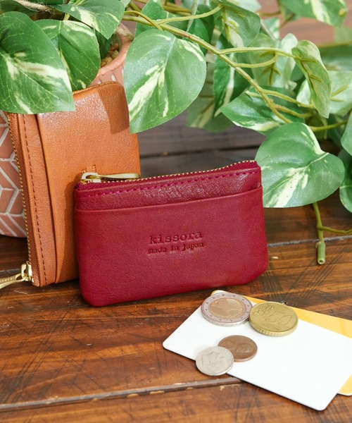 kissora（キソラ）の「【kissora/キソラ】 日本製 本革 小物入れ ブリリオ コインケース（L）（コインケース・レディース・ブラック/オリーブ/ブラウン/レッド/ネイビー・FREE）」の5枚目の写真