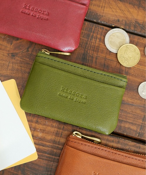 kissora（キソラ）の「【kissora/キソラ】 日本製 本革 小物入れ ブリリオ コインケース（L）（コインケース・レディース・ブラック/オリーブ/ブラウン/レッド/ネイビー・FREE）」の3枚目の写真