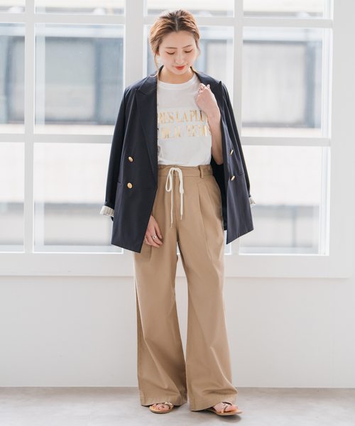 Spick & Span(スピックアンドスパン)の「《追加》箔ロゴプリントTシャツ(Tシャツ/カットソー・レディース・シルバー/ゴールド・FREE)」の11枚目の写真