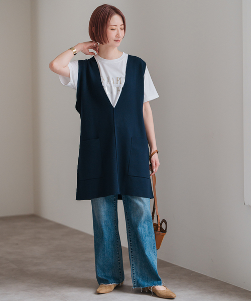Spick & Span(スピックアンドスパン)の「《追加》箔ロゴプリントTシャツ(Tシャツ/カットソー・レディース・シルバー/ゴールド・FREE)」の13枚目の写真