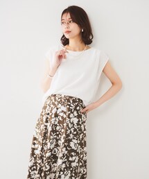 UNTITLED | 【ジャージ素材】インナードッキングシアーカットソー(Tシャツ/カットソー)