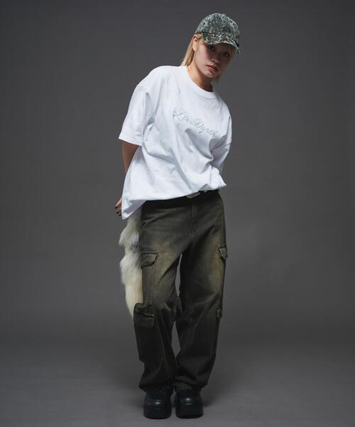 LTR DEPTH（レイターデプス）の「LTR DEPTH/ラインストーングラフィックT（Tシャツ/カットソー・メンズ・ホワイト/ブラック・MEDIUM/LARGE）」の8枚目の写真