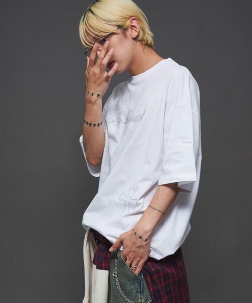 LTR DEPTH（レイターデプス）の「LTR DEPTH/ラインストーングラフィックT（Tシャツ/カットソー・メンズ・ホワイト/ブラック・MEDIUM/LARGE）」の15枚目の写真