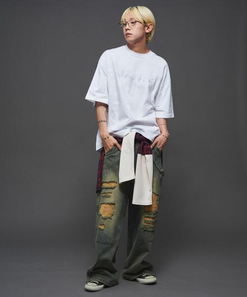 LTR DEPTH（レイターデプス）の「LTR DEPTH/ラインストーングラフィックT（Tシャツ/カットソー・メンズ・ホワイト/ブラック・MEDIUM/LARGE）」の17枚目の写真