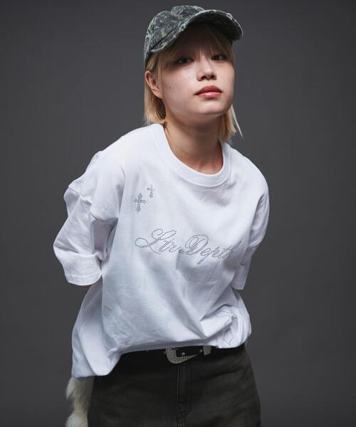 LTR DEPTH（レイターデプス）の「LTR DEPTH/ラインストーングラフィックT（Tシャツ/カットソー・メンズ・ホワイト/ブラック・MEDIUM/LARGE）」の20枚目の写真