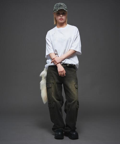 LTR DEPTH（レイターデプス）の「LTR DEPTH/ラインストーングラフィックT（Tシャツ/カットソー・メンズ・ホワイト/ブラック・MEDIUM/LARGE）」の22枚目の写真