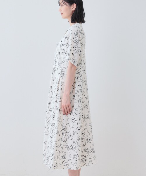 新品✨INDIVI　コットン100％オーバーワンピース　ゆったり　オフホワイト 楽天市場】ワンピ—ス レディース シャツワンピ 春夏 切替