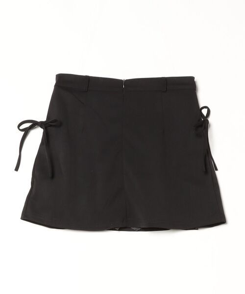 Per sist ence（パーシエンス）の「サイドリボンプリーツミニスカート/インナーパンツ付き（スカート・レディース・グレー/ブラック・LARGE/MEDIUM）」の3枚目の写真
