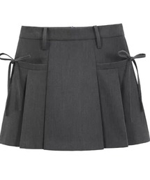 Per sist ence | サイドリボンプリーツミニスカート/インナーパンツ付き(スカート)