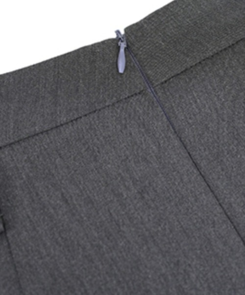 Per sist ence（パーシエンス）の「サイドリボンプリーツミニスカート/インナーパンツ付き（スカート・レディース・グレー/ブラック・LARGE/MEDIUM）」の9枚目の写真