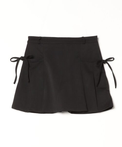 Per sist ence（パーシエンス）の「サイドリボンプリーツミニスカート/インナーパンツ付き（スカート・レディース・グレー/ブラック・LARGE/MEDIUM）」の10枚目の写真