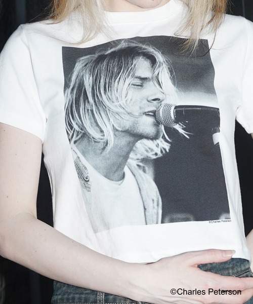 CULTURE SUPPLY（カルチャー サプライ）の「Photo Tee Kurt Cobain２（Tシャツ/カットソー・メンズ・ホワイト/ブラック・MEDIUM/LARGE/X-LARGE/SHORT）」の3枚目の写真